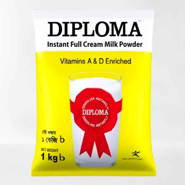 Diploma Instant Full Cream Milk Powder - ডিপ্লোমা ইনস্ট্যান্ট ফুল ক্রিম মিল্ক পাউডার