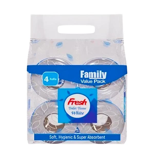 Fresh Toilet Tissue (Family Value Pack) - 4 Pcs