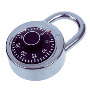 Master Coded Lock With Round Fixed Dial Combination Padlock Defender - 50mm