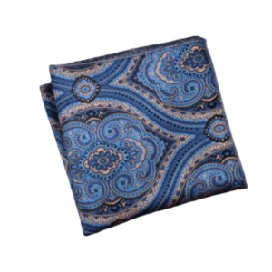 Luxury Polyester Yarn Handkerchief Paisley Suit Pocket Square For Men's