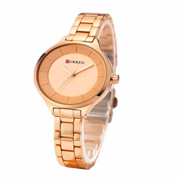 Curren C9015L Stainless Steel Women’s Watch – Color Rose Gold (মহিলাদের ঘড়ি)