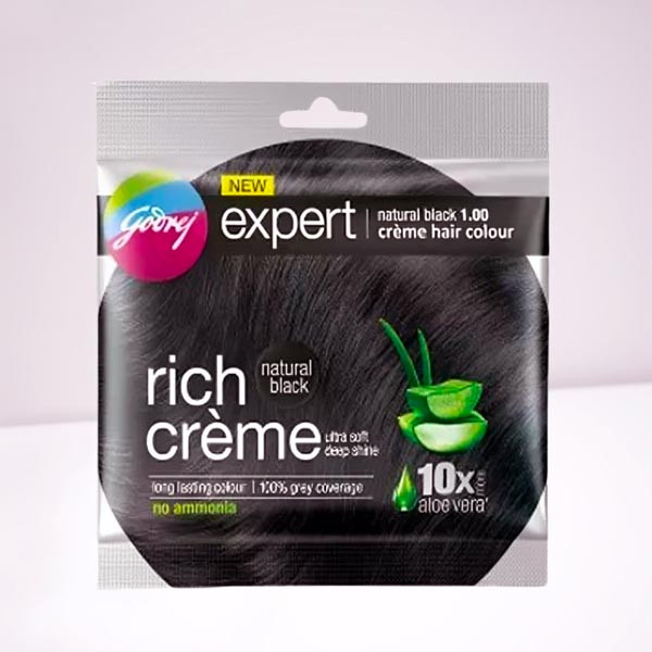 Godrej Expert Rich Creme Hair Colour Natural Black | Godrej New Expert