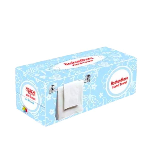 Bashundhara Hand Towel White (200 X 1) ply Box - Hand Towel Tissue