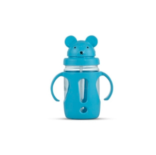 Mickey Water Bottle 400 ML Trans & Light Blue