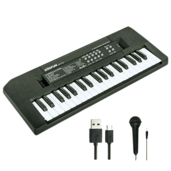 BF-3738 Kids Piano 37 Keys Electronic Music Keyboard with Microphone USB System Educational Musical Toy