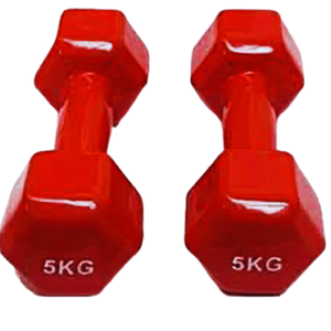 Premium Quality 5kg Vinyl Dumbbell - 1 Pcs