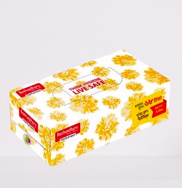 Bashundhara Facial Tissue 100X2 ply - (Facial Tissue Perfumed)