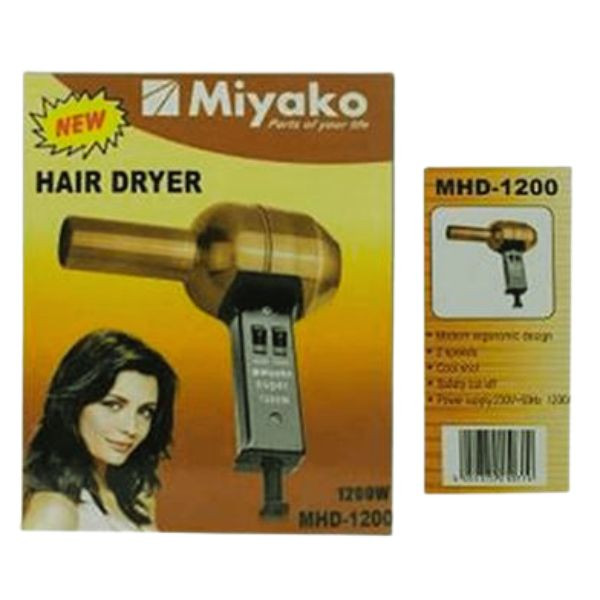 Miyako Hair Dryer MHD 1200 - Miyako Hair Dryer