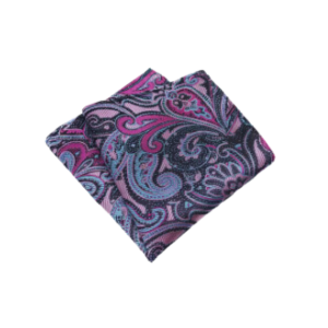 Luxury Polyester Yarn Handkerchief Paisley Suit Pocket Square 25*25cm For Men's