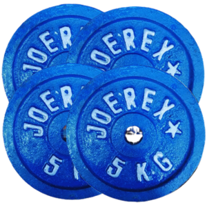 Exercise And Fitness 5kg Weight Plate 4 Pcs - Blue