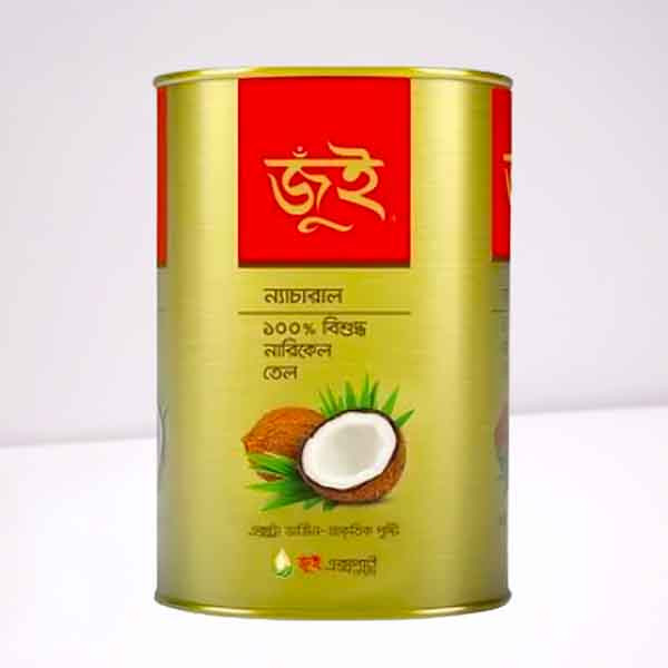 Jui Coconut Oil Can - জুই নারকেল তেল