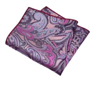 Luxury Polyester Yarn Handkerchief Paisley Suit Pocket Square 25*25cm For Men's