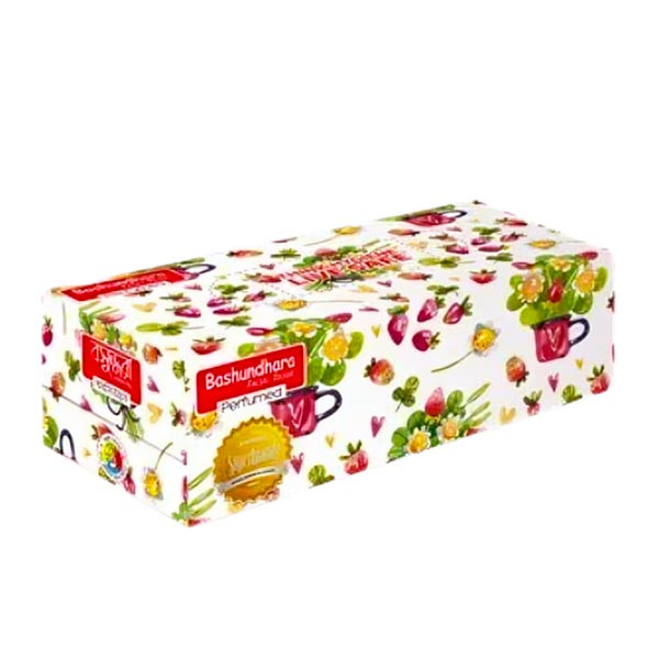 Bashundhara Facial Tissue Perfumed (120 X 2) ply - Bashundhara Tissue