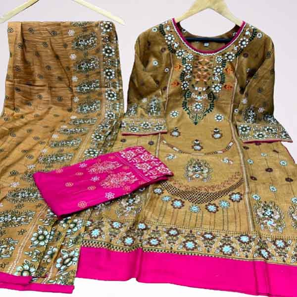 Stitched Cotton Printed Salwar Kameez For Women - 3 Piece