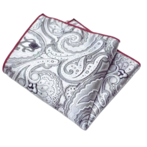 Luxury Polyester Yarn Handkerchief Paisley Suit Pocket Square 25*25cm For Men's