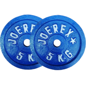 Exercise And Fitness 5kg Weight Plate 2 Pcs - Blue