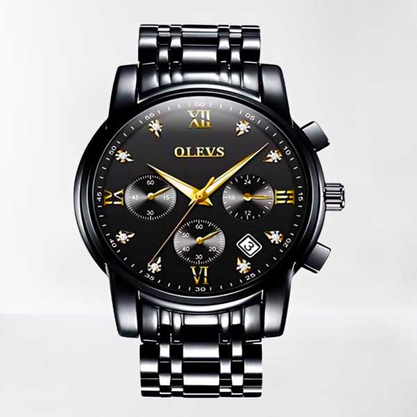 Olves 2858 Steel with Date Display Dial - Watch