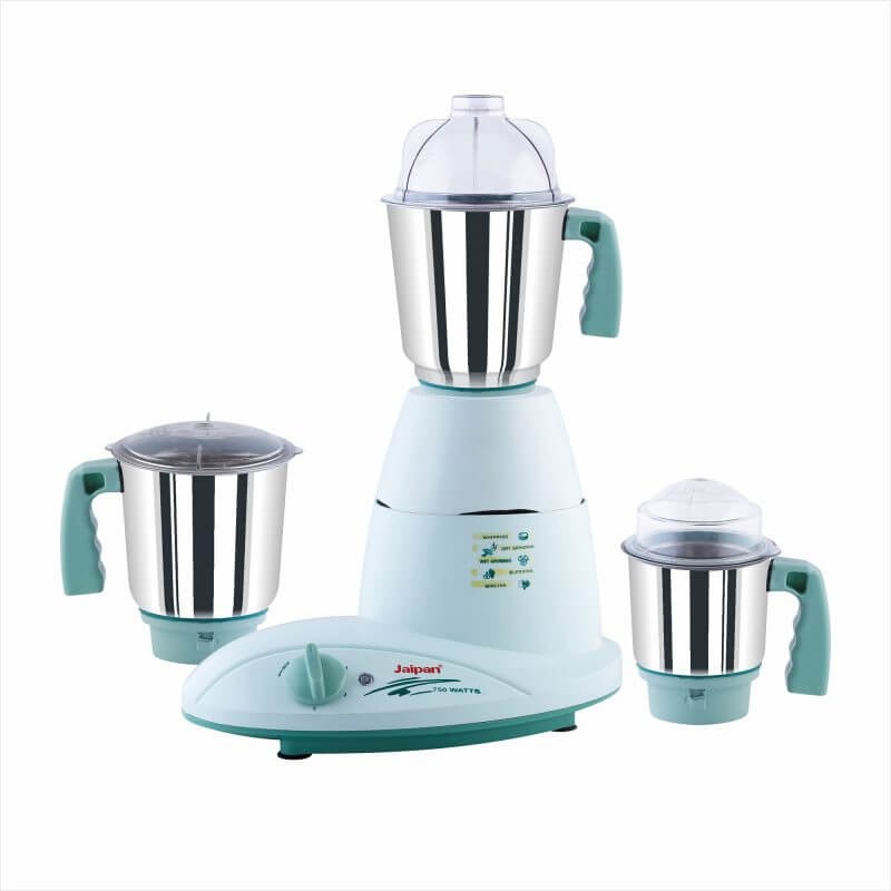 Jaipan JP_KKMG Kitchen Green Mixer Grinder with 3 Stainless Steel Jars (750 Watts)